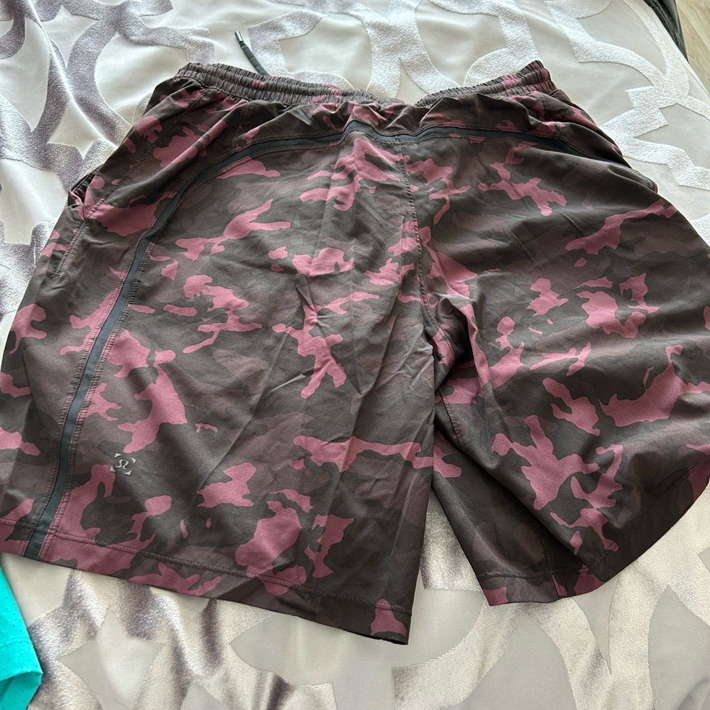 lululemon athletica Camouflage Shorts - Brown and Pink